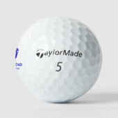 Balles De Golf Golfeur bleu brillant (Logo)