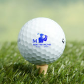 Balles De Golf Golfeur bleu brillant (T-shirt Insitu)