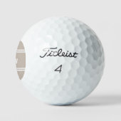 Balles De Golf Golfeur de nom Monogramme Tan Classique (Logo)
