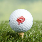 Balles De Golf Golfeur Joyeuse Saint-Valentin avec de grosses lèv (T-shirt Insitu)