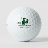 Balles De Golf Golfeur vert (Recto)