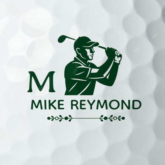 Balles De Golf Golfeur vert