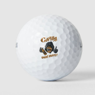 Balles De Golf Gorila Bière Blanc