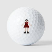 Balles De Golf Gothique Halloween Vampire Lady (Recto)