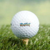 Balles De Golf Graffiti Justin Your Name (T-shirt Insitu)