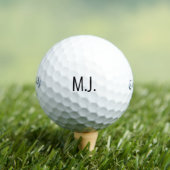 Balles De Golf Grand monogramme Simple police moderne (T-shirt Insitu)