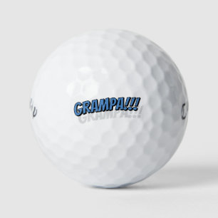 Balles De Golf Grand-père ! ! ! Comique Cool simple moderne