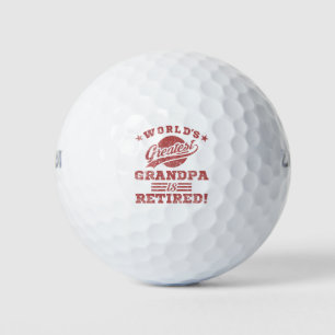 Balles De Golf Grand-père retraité du monde