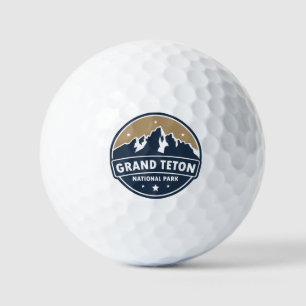 Balles De Golf Grand Teton National Park Round Emblem