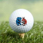 Balles De Golf Graphique Éléphant contre Âne (T-shirt Insitu)