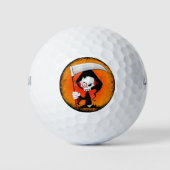 Balles De Golf Grave couche Cartoon Bouteille d'eau (Devant)