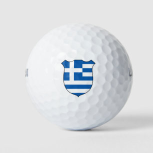 Balles De Golf Grèce Drapeau Grand Patriotique
