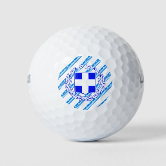 Balles De Golf Greek stripes flag (Devant)