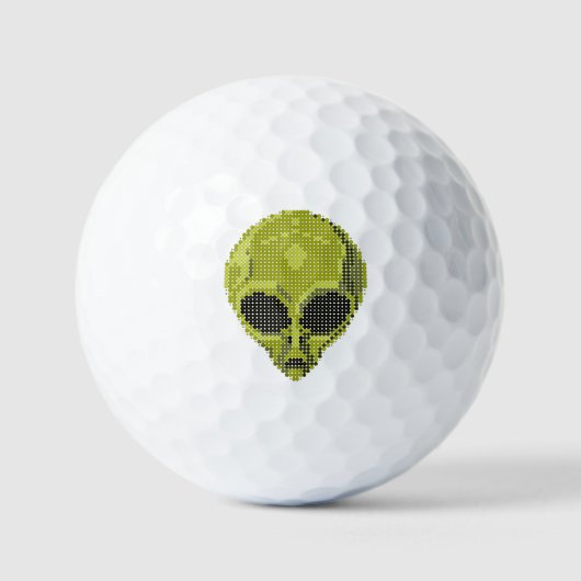 Balles De Golf Green Alien Head Custom Golf Ball (Recto)