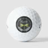 Balles De Golf Green Dragonfly Rustic Golf Balls (Recto)