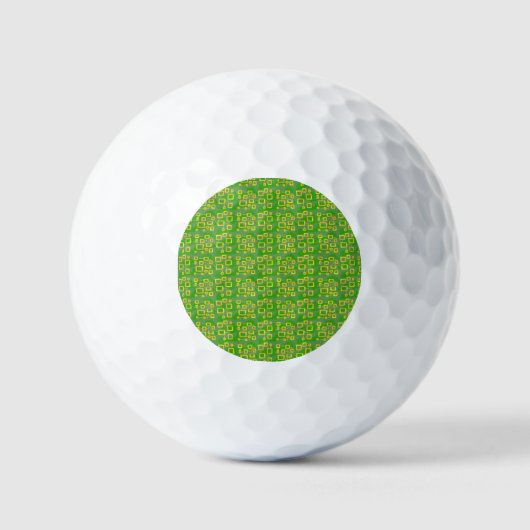 Balles De Golf Green Geometric (Recto)