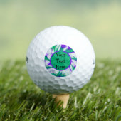 Balles De Golf Green purple Tie Dye Swirl (T-shirt Insitu)