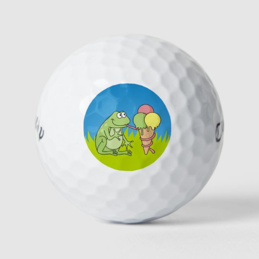 Balles De Golf Grenouille à crème glacée (Devant)