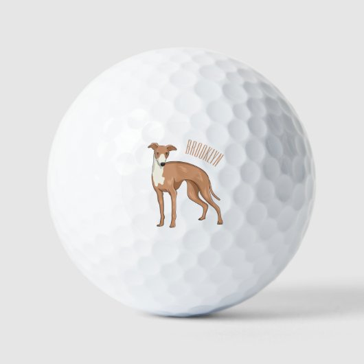 Balles De Golf Greyhound dog (Recto)