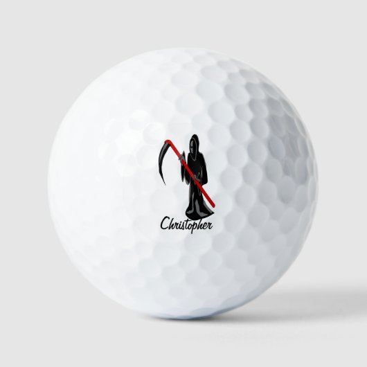 Balles De Golf Grim Reaper Design (Recto)