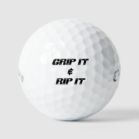 Balles De Golf Grip It et Rip It! (Recto)