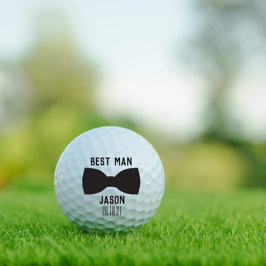 Balles De Golf Groom Best Man Wedding Party Cadeau