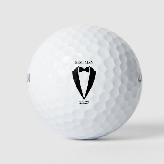 Balles De Golf Groom Best Man Wedding Party Golf Balls Cadeau (Devant)