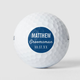 Balles De Golf Groomsmen Typographie moderne Mariage Faveur