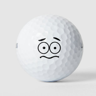 Balles De Golf Grosse nouveauté Inquiète Visage Emoji