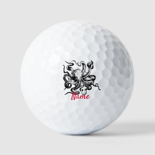 Balles De Golf Grosse pieuvre Thunder_Cove (Recto)