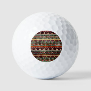 Balles De Golf Groupe tribal : Ethno Retro Motif