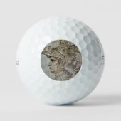 Balles De Golf Guerrier casqué de Léonard  (Recto)