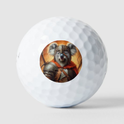 Balles De Golf Guerrier de l'Imaginaire de Koala (Devant)