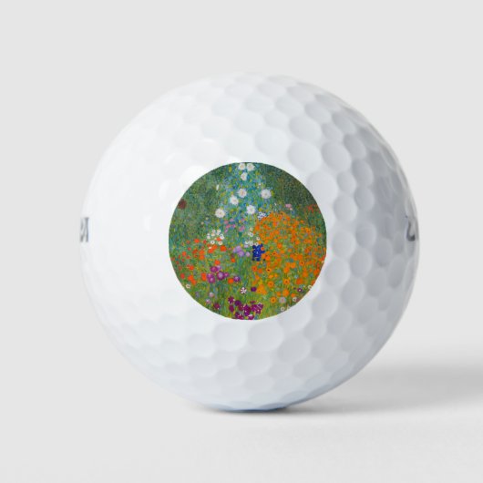 Balles De Golf Gustav Klimt - Jardin des fleurs (Devant)