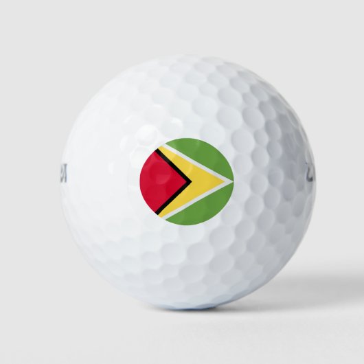 Balles De Golf Guyana Flag (Devant)