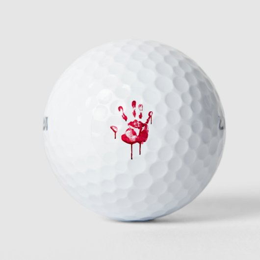 Balles De Golf Halloween à la main sanglante (Devant)