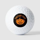 Balles De Golf Halloween citrouille tête de golf jeu cadeau (Recto)