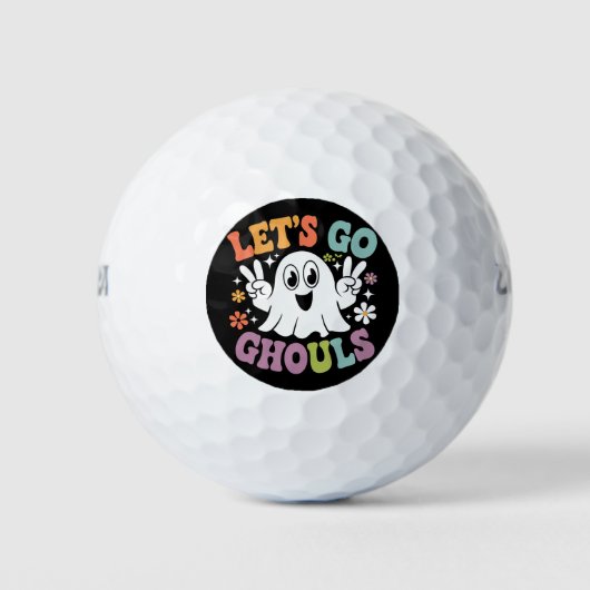 Balles De Golf Halloween Go Ghouls Ghost Retro Costume (Devant)