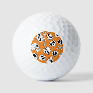 Balles De Golf Halloween Skulls Bones DoodMotif