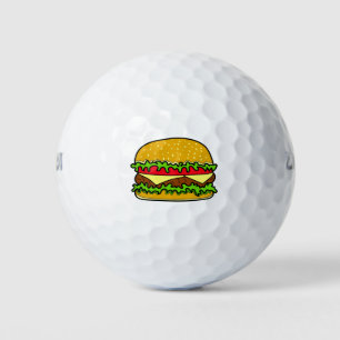 Balles De Golf Hamburger fast food art