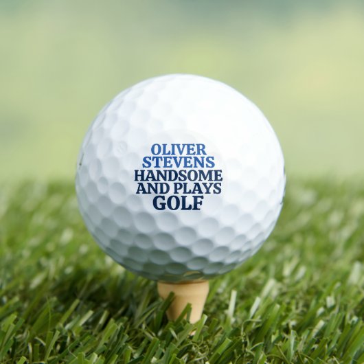 Balles De Golf Handsome and Plays Golf / Amusant (T-shirt Insitu)