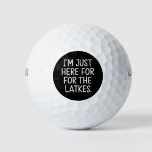 Balles De Golf Hanukkah Je Suis Là Juste Pour Les Latkes Juif