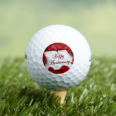 BALLES DE GOLF **HAPPY ANNIVERSARY GOLFER*** GOLF BALL (T-shirt Insitu)