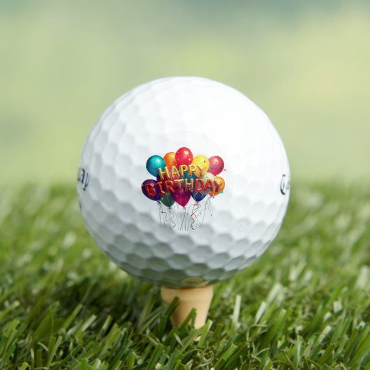 BALLES DE GOLF HAPPY BIRTHDAY (T-shirt Insitu)