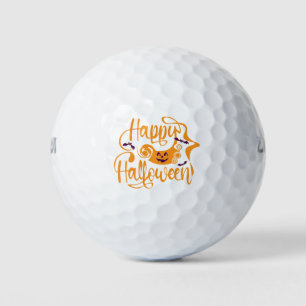 Balles De Golf Happy Halloween chauves-souris Jack-o'-lantern