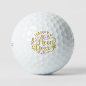 Balles De Golf Happy New Year (Recto)