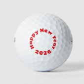 Balles De Golf Happy New Year 2026 Golf Balls (Devant)