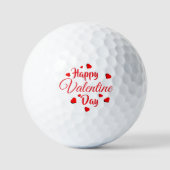 Balles De Golf Happy Valentine Day  (Recto)