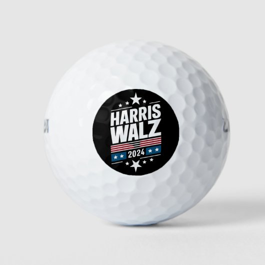 Balles De Golf Harris Waltz 2024 Kamala Harris Tim Waltz 2024 (Devant)