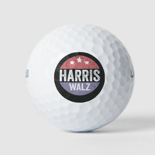 Balles De Golf Harris Walz 2024 Election Kamala Tim Waltz America (Devant)